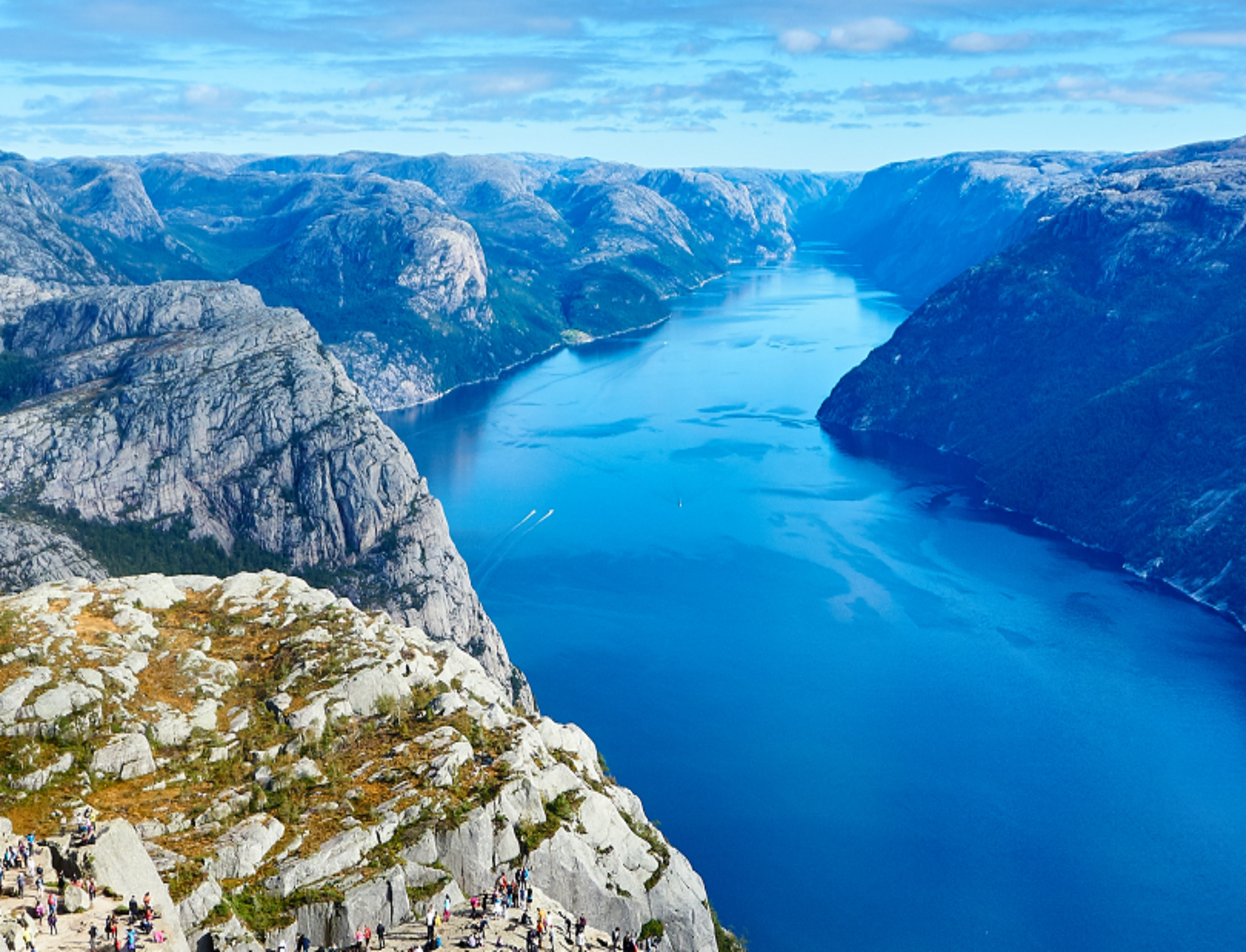 Decorative; fjord in Norway; links to Global Engagement Committees and Governance page 