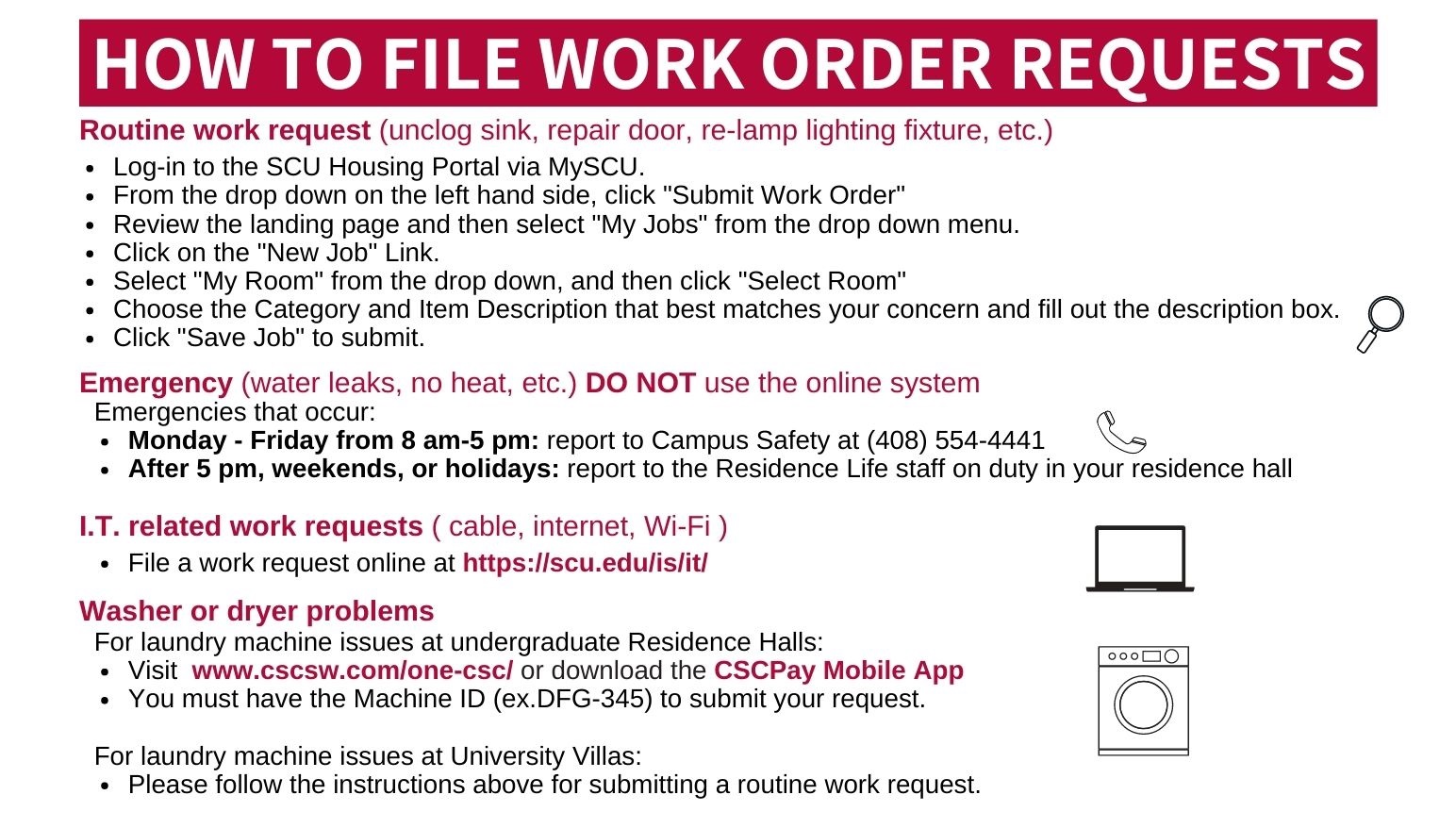 How to file work order requests