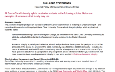 syllabus statements 