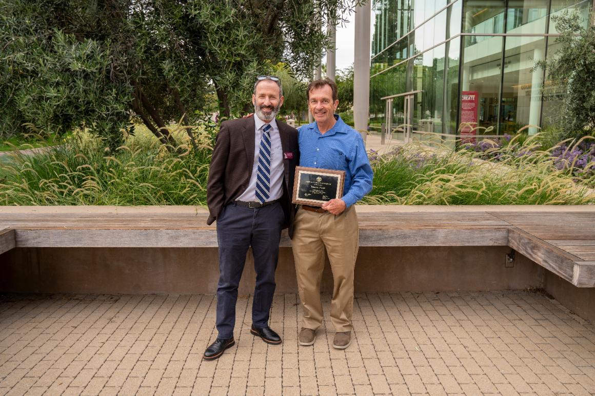 Thomas Plante and Jim Glaser posing together