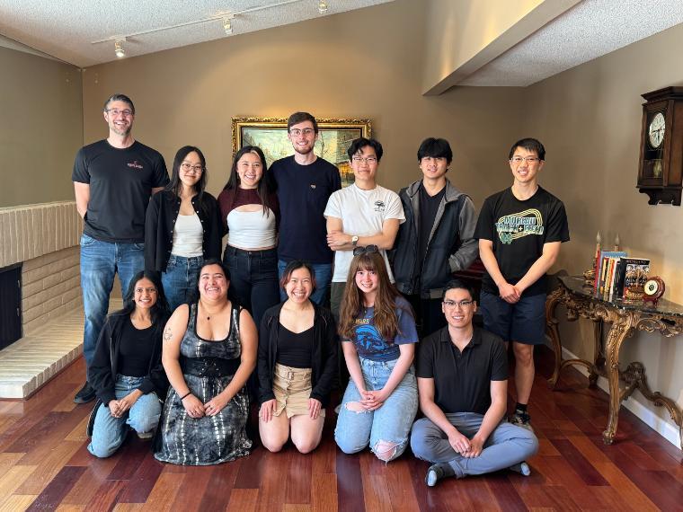 A group of Karate members, coaches, and alumni