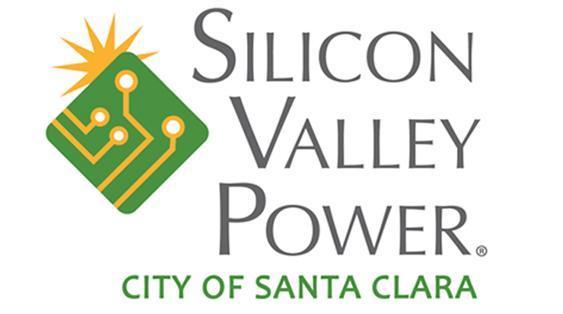 Silicon Valley Power Logo with a green box and yellow circuits