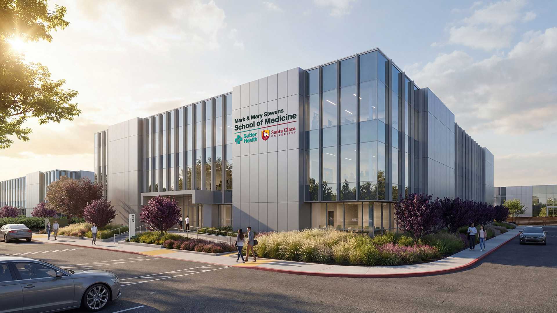 Rendering of the School of Medicine building.