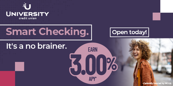 Smart checking: it's a no brainer. Earn 3.00% APY. Open today