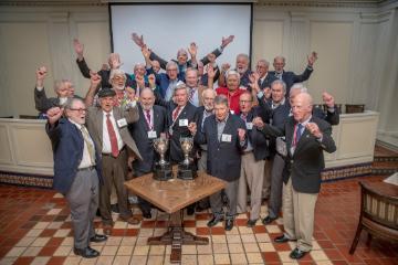 Class of 1964 at their 55th reunion dinner in the Adobe Lodge