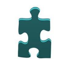 Grand Challenges Teal Puzzle Piece