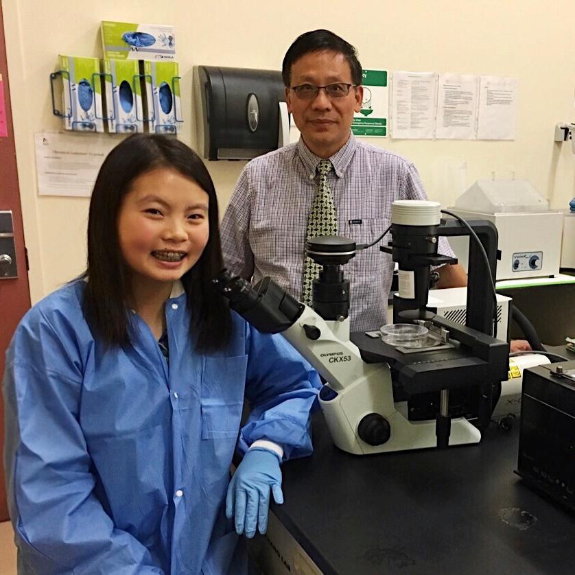 Bioengineering undergraduate student Grace Ling and Assistant Professor Bill Lu
