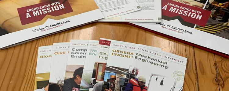 SoE Brochures laid out on a counter