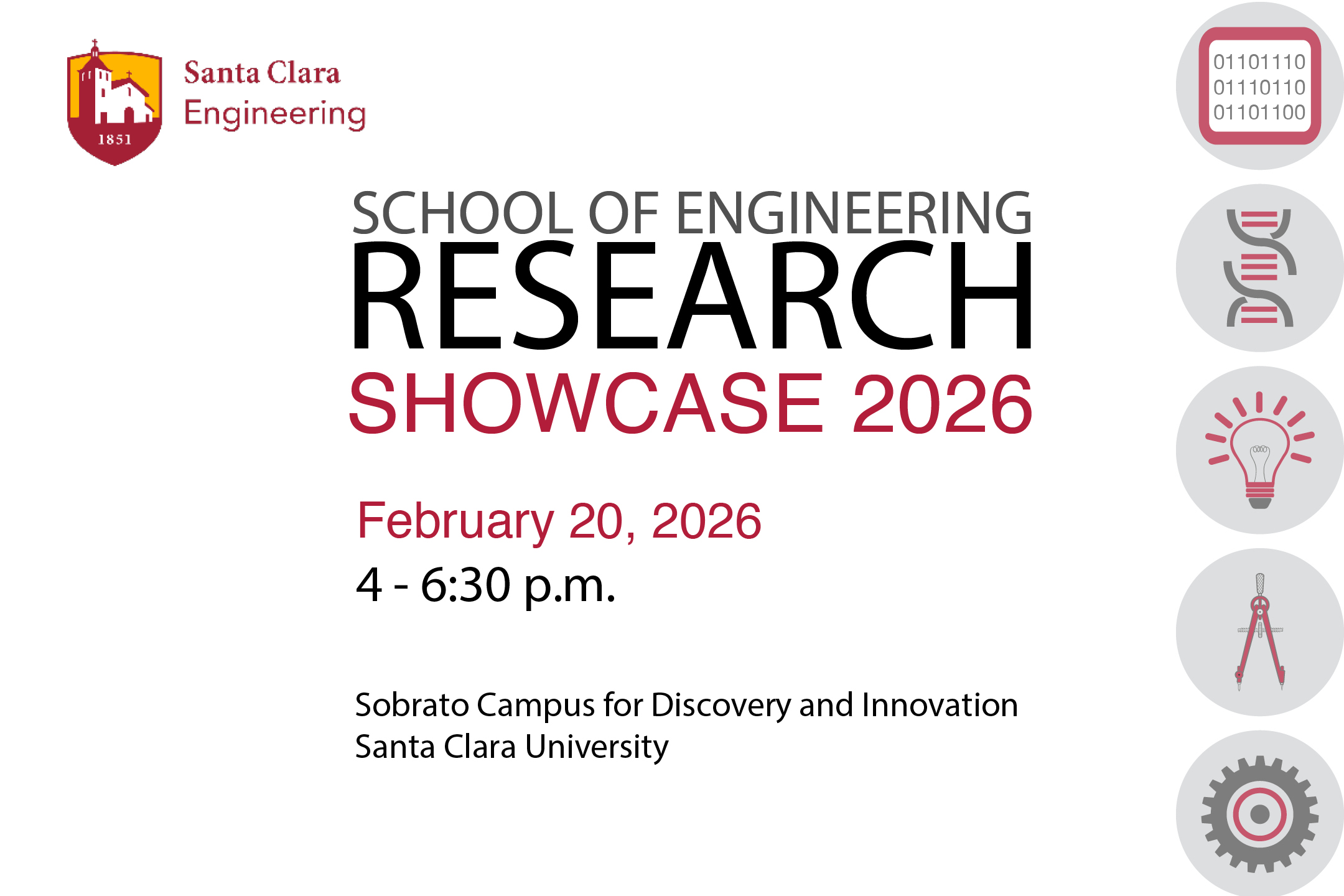 School of Engineering Research Showcase 2026, February 20, 2026, 4-6:30 p.m.